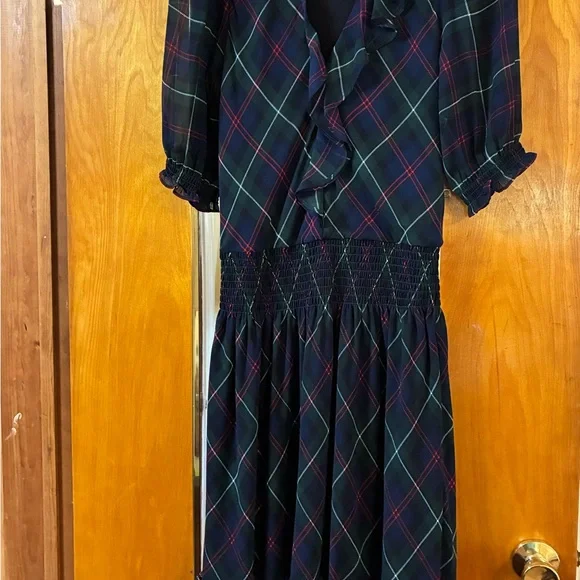 Ralph Lauren Navy and Red Plaid Dress Shirt - Picture 5 of 5